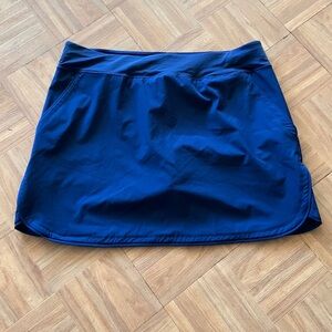 Lands End Navy Swim Skirt Sz 16